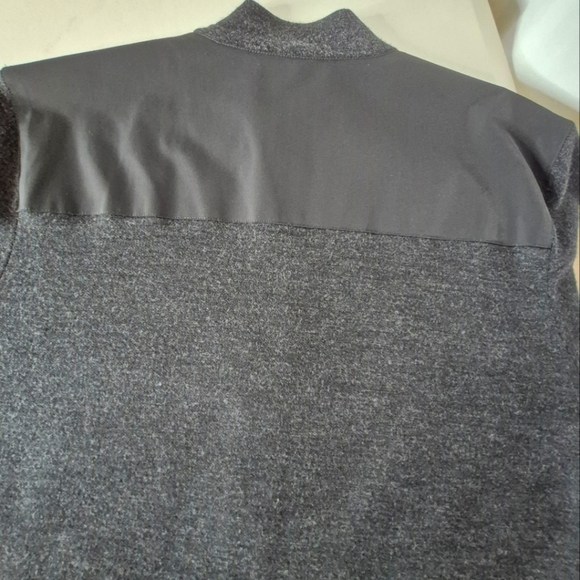 Theory Mens Merino Wool Combo Knit Zip-Up Lightweight Jacket Black/Gray - Sz XL - Picture 9 of 13